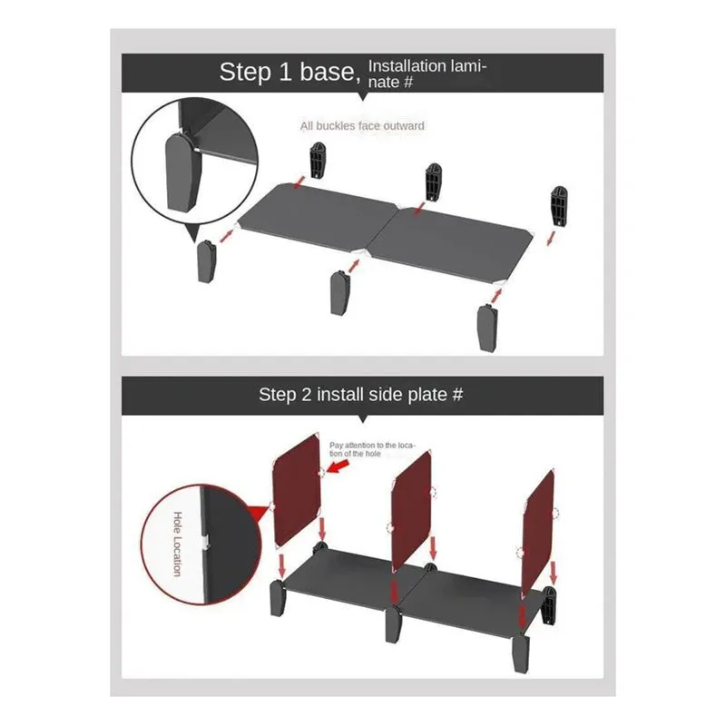 NeatWalk White Plastic & Metal Shoe Racks media 4