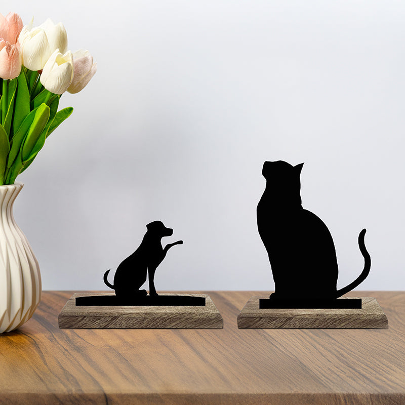 Paws and Whiskers Showpiece - Set Of Two