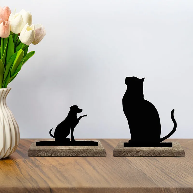 Paws and Whiskers Showpiece - Set Of Two media 1
