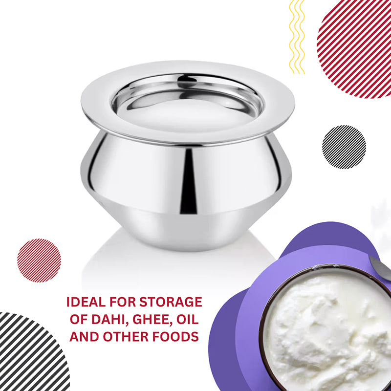 Dritha Handi With Lid - 160 mL / 3 Inches - Set of Two media 8