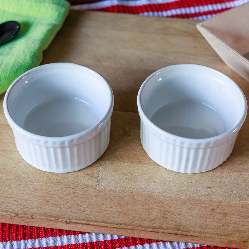 Dishlet Snack Bowl (White/170 mL Each) - Set Of Two media 5