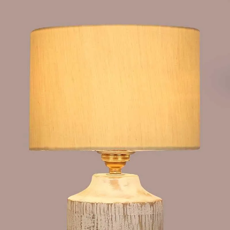 Sheino Fabric Table Lamp - Beige,White media 5