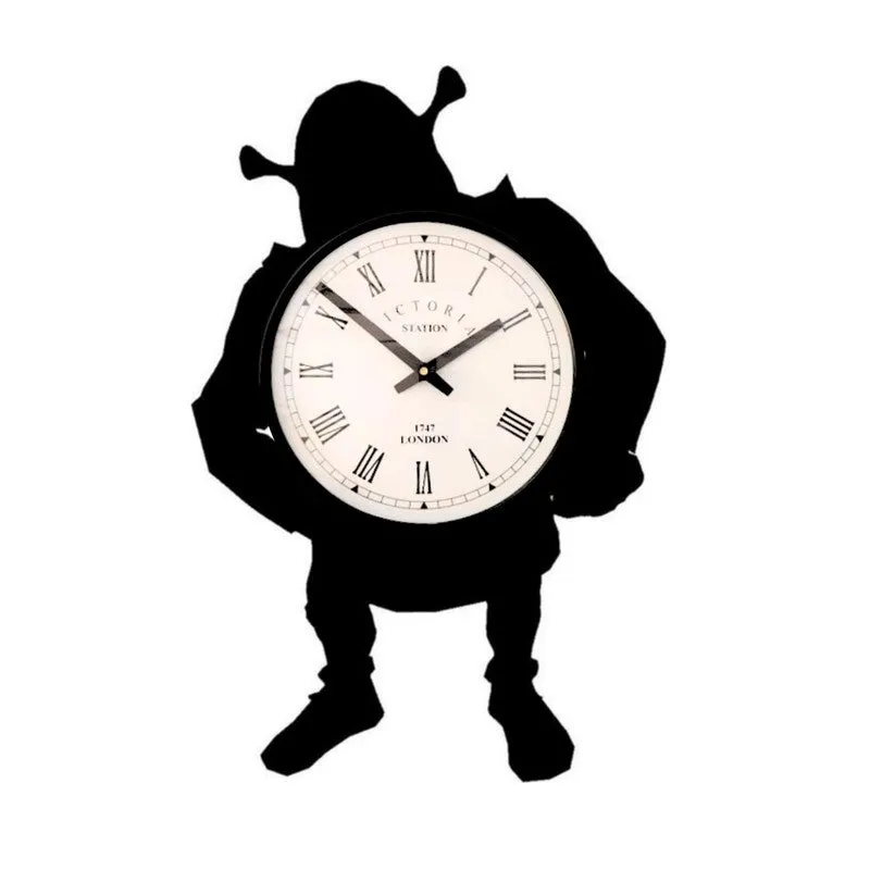 Shrek Steel Analog Wall Clock - Black media 4