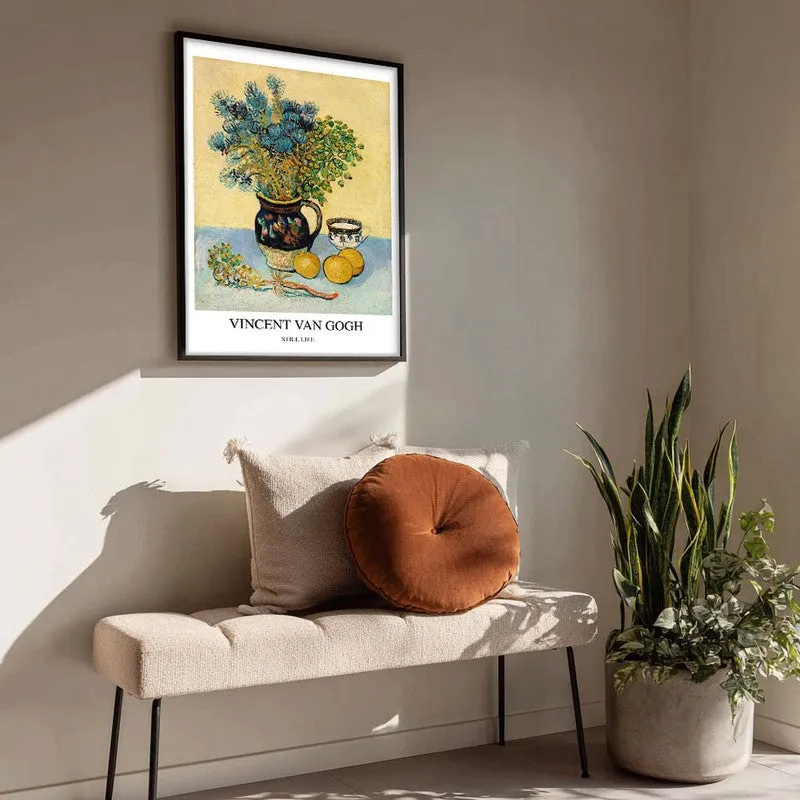 Still Life Vincent Van Gogh Archival Canvas Wall Painting - Black Frame media 4