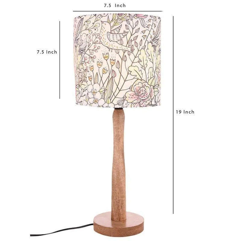 Nestled In Nature Fabric Table Lamp - Multicolor media 5