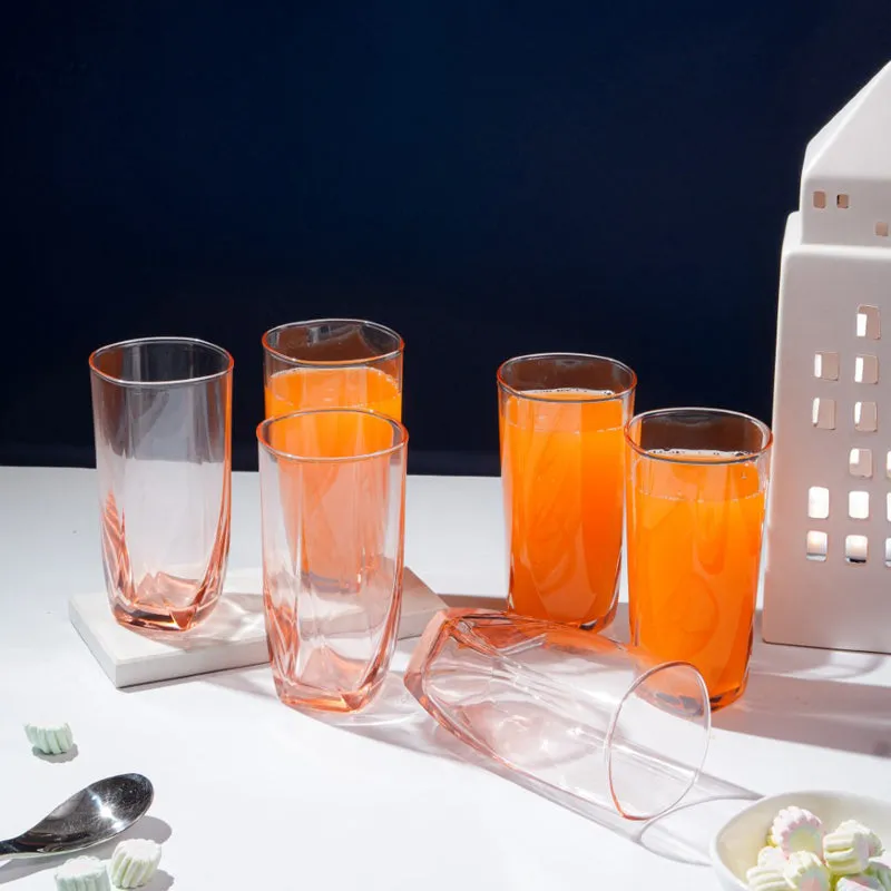 Luminarc Eiffel Glass (350 mL/Salmon Pink) - Set Of Six media 3