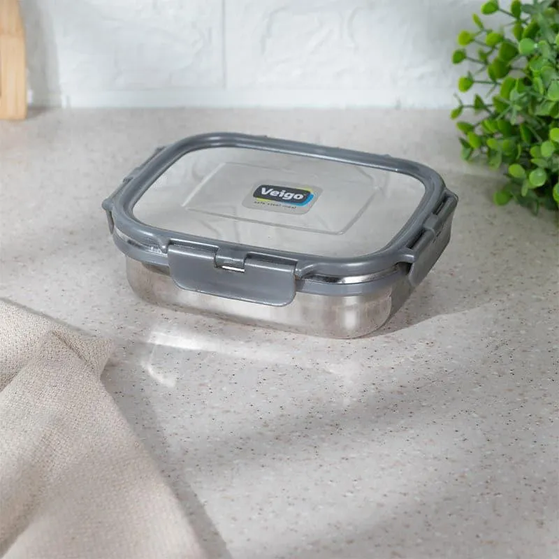 Maxo Munch Airtight Lunch Box (Grey) - 575 mL media 1