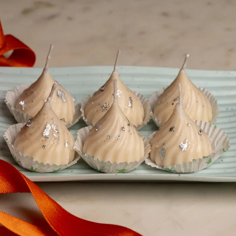 Modak Jasmine Scented Candle - Set Of Six media 4