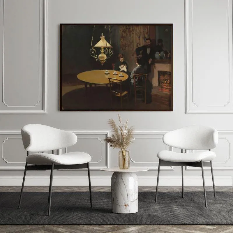 Interior After Dinner By Claude Monet - Black Frame media 5