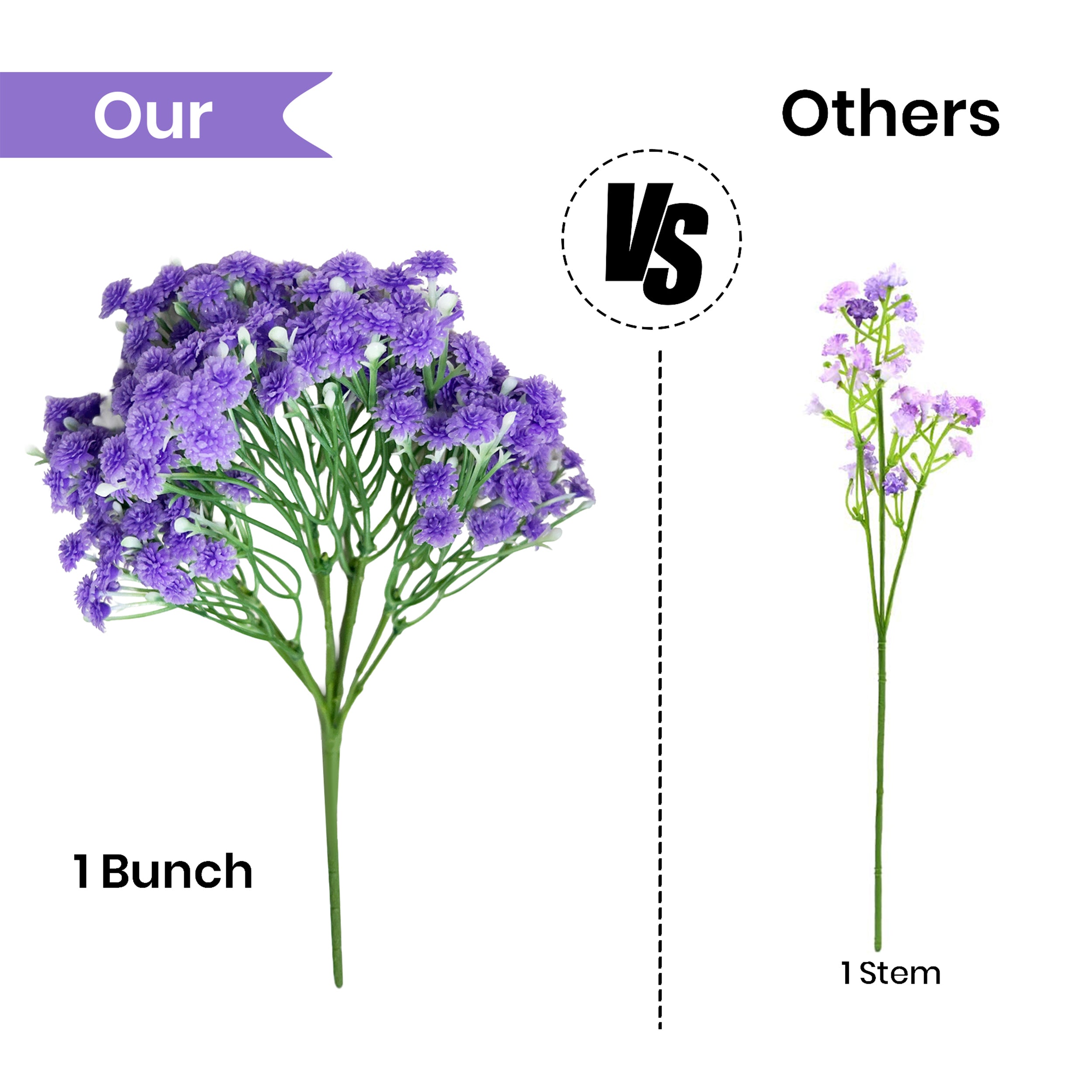 Gypsophila Artificial Flower - Set Of Two media 3