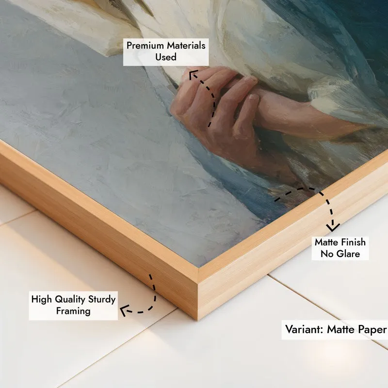 Grace in Devotion II Archival Paper Wall Painting With Brown Frame media 6