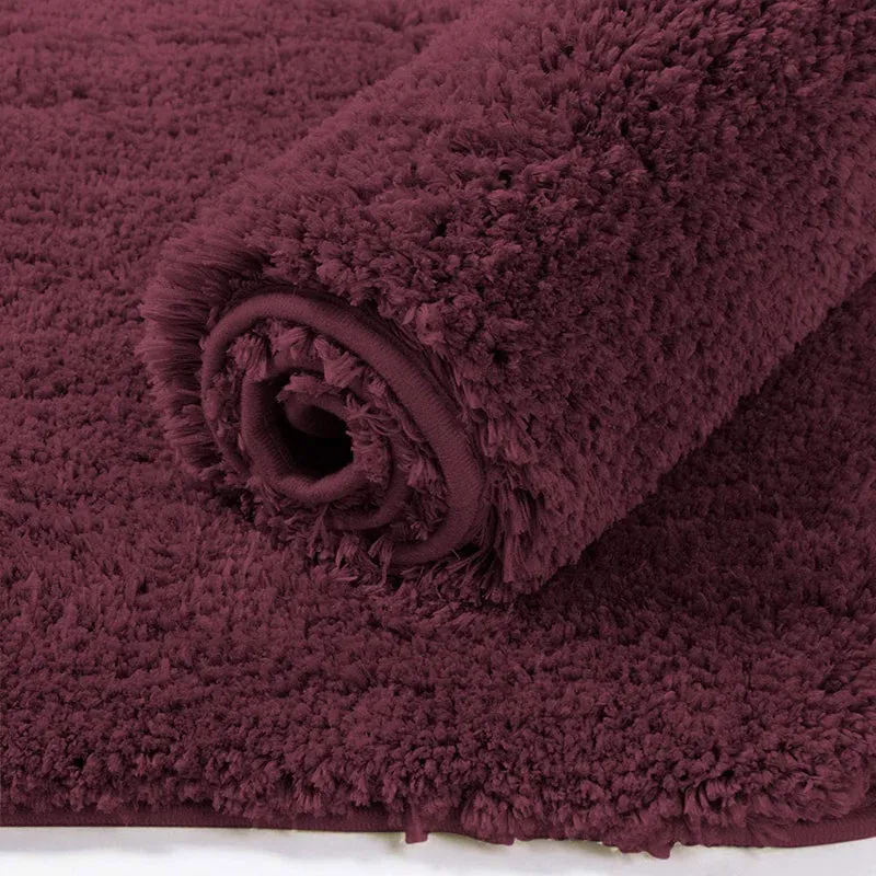 Nuo Luxe Bath Mat - Wine media 3