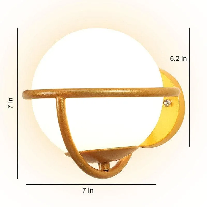 Anubi Moon LED Glass & Metal Wall Lamp media 6