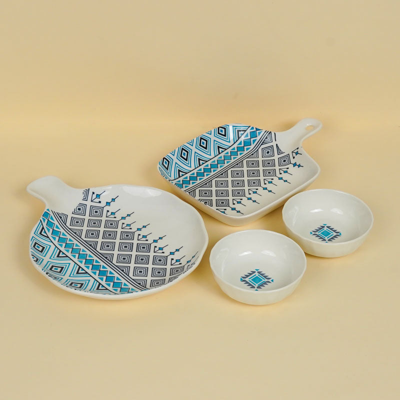 Jivo Chic Porcelain Serving Set - Four Piece Set media 3