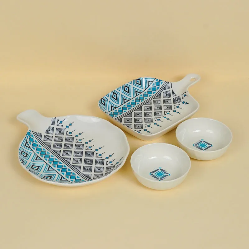 Jivo Chic Porcelain Serving Set - Four Piece Set media 3