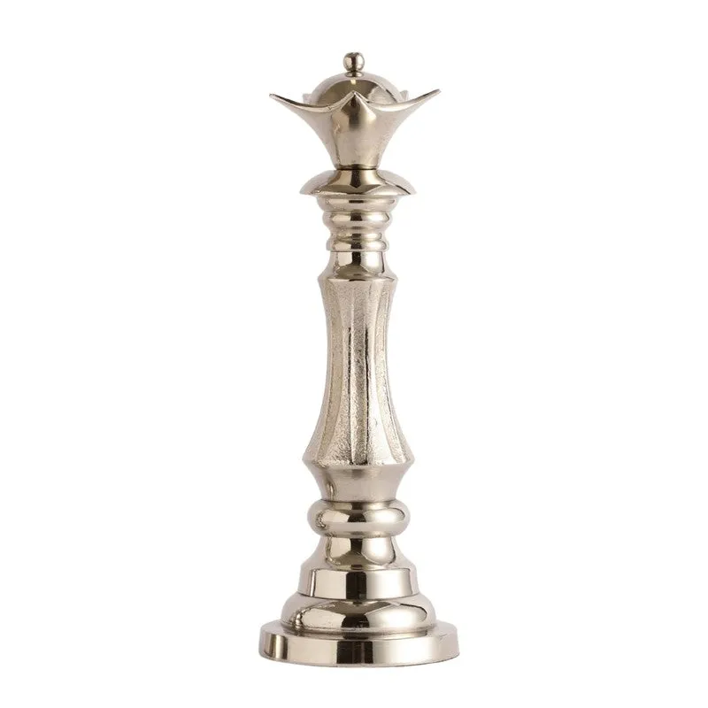 Elegant Queen Chess Piece - Silver media 5