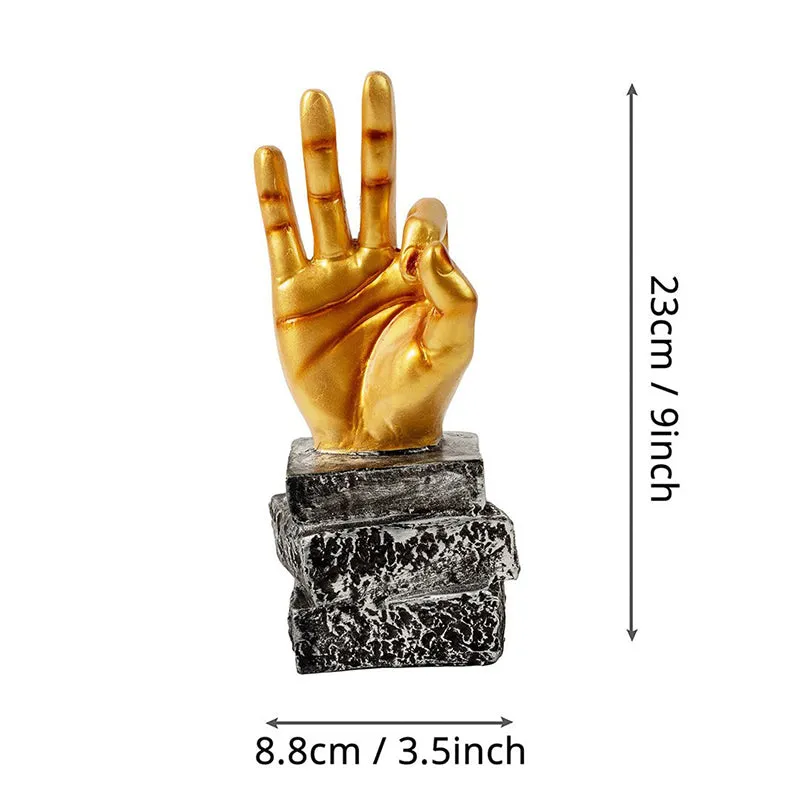 Ok Sign Resin Showpiece media 5