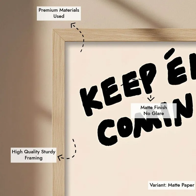 Keep'em coming Archival Canvas Wall Art - Brown media 8
