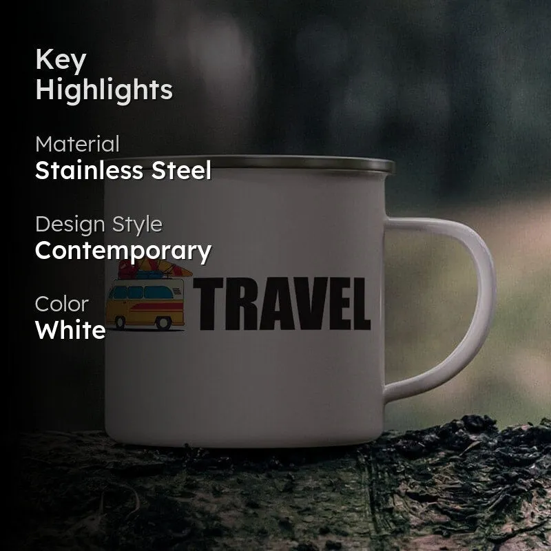 Wanderlust Stainless Steel Coffee Mug (330 mL) media 2