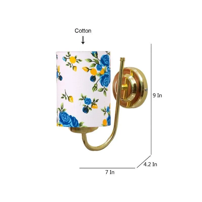 Galora Prista Rosa Fabric & Metal Wall Lamp media 5