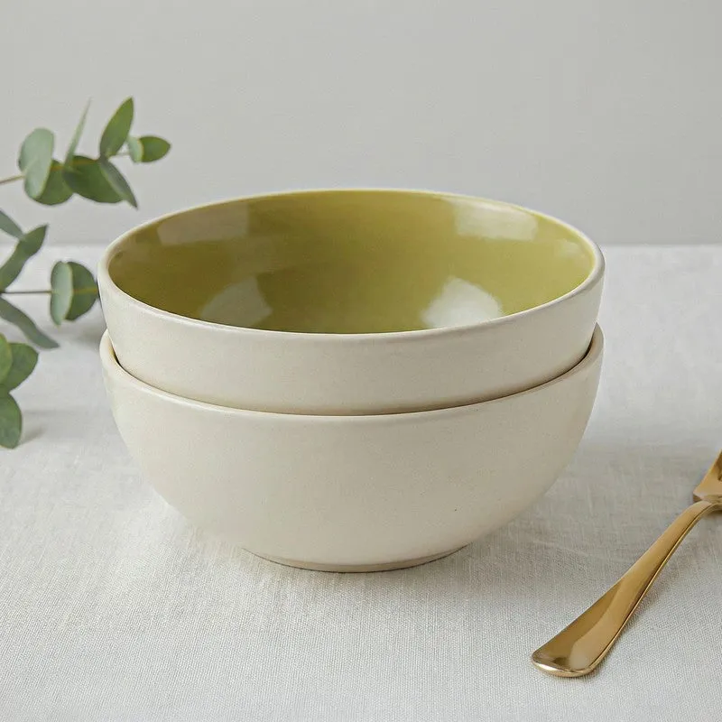 Ceresso Ceramic Serving Bowl (900 mL Each) - Set Of Two media 1