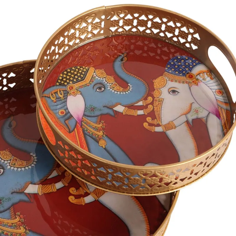Cocoa Rim Serving Tray - Set of Two media 6