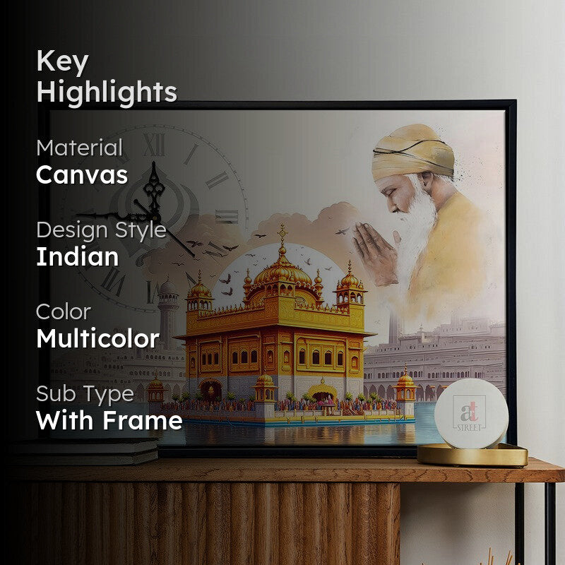 Heavenly Hue Wall Art With Clock media 2