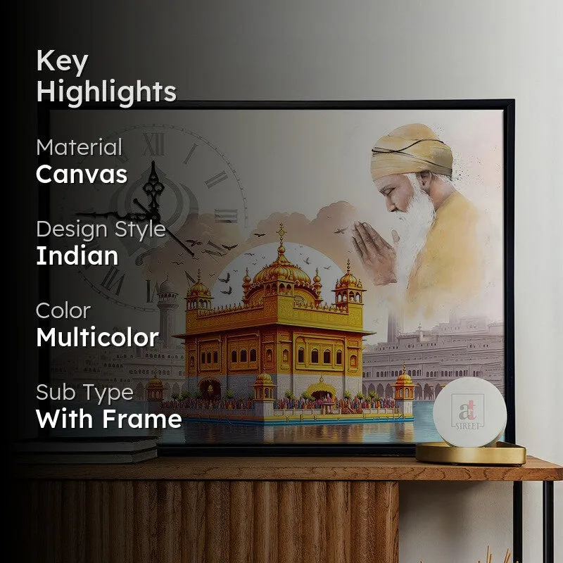 Heavenly Hue Wall Art With Clock - 2
