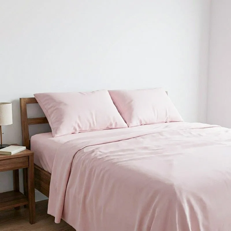 Baria Solid Cotton Bedsheet (Pink) - 200 TC media 3