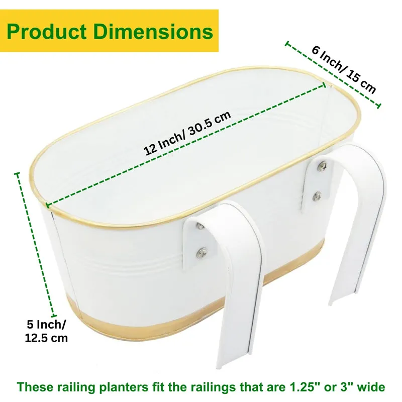 Norva Hanging Planter (White) - Set Of Six media 3