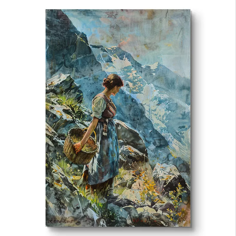 Mountain Wanderer Wall Painting media 3