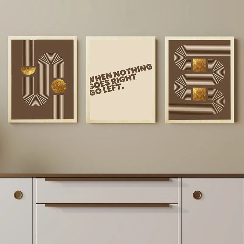 Right Or Left Abstract Wall Art - Set Of Three media 4