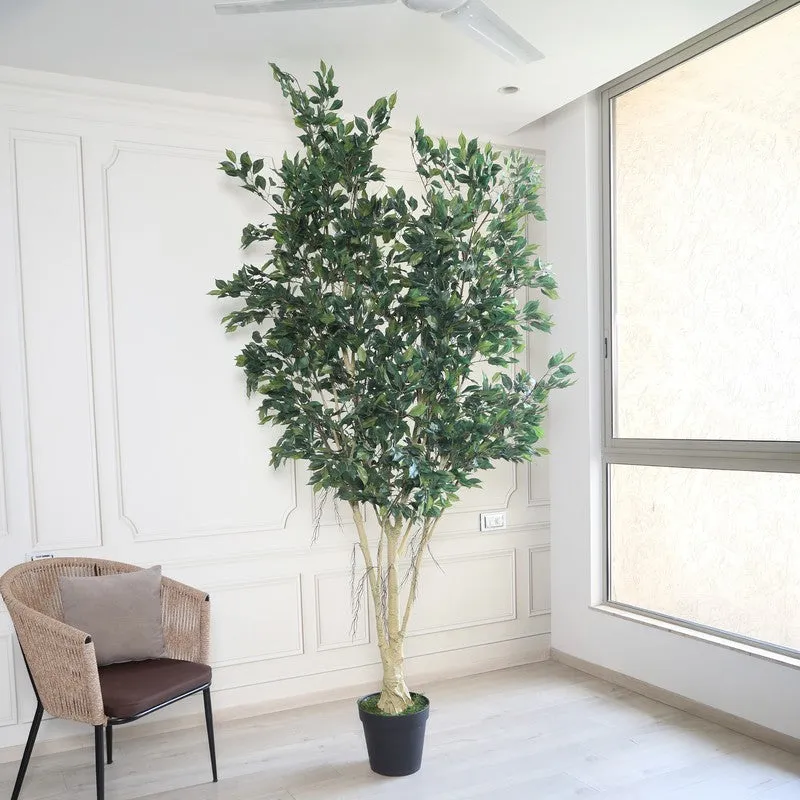 Serene Greens Artificial Plant With Black Plastic Pot - 8.5 ft media 4