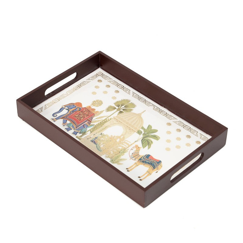 Rajvaha Wooden Serving Tray media 4
