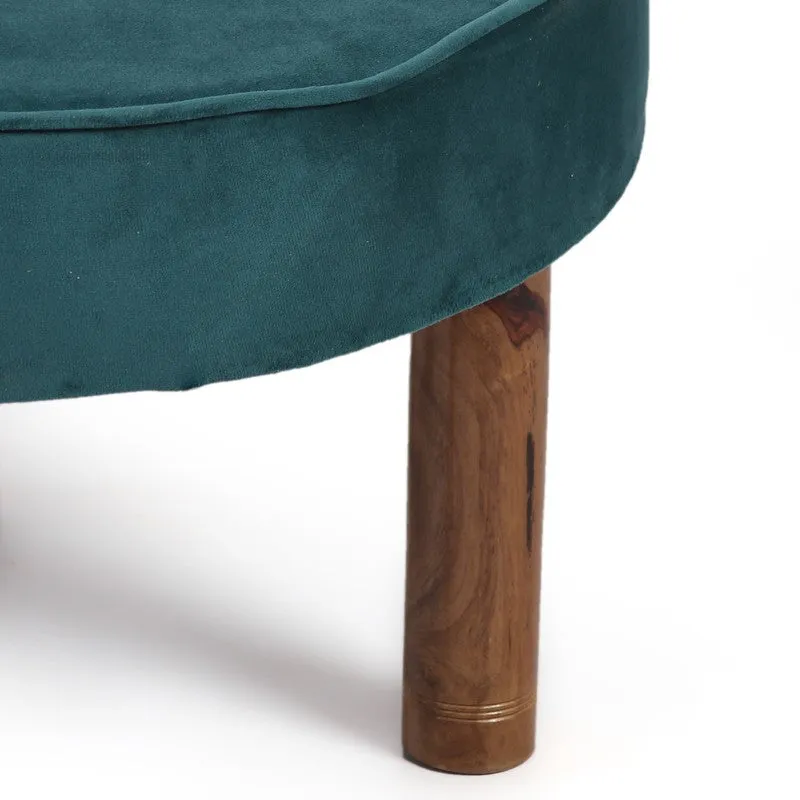 Gravon Acacia Wooden Bench - Blue media 4