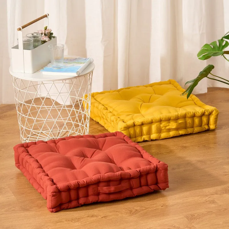 Marlon Floor Cushion - Mustard Yellow media 6