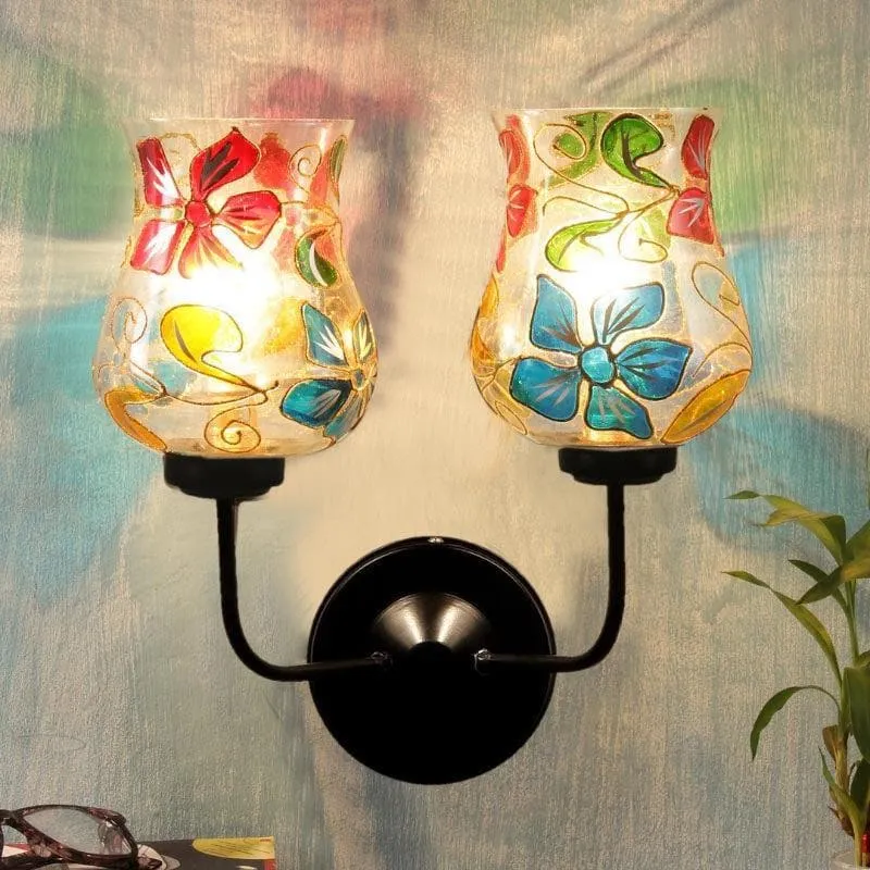 Moora Glass & Metal Wall Lamp media 1
