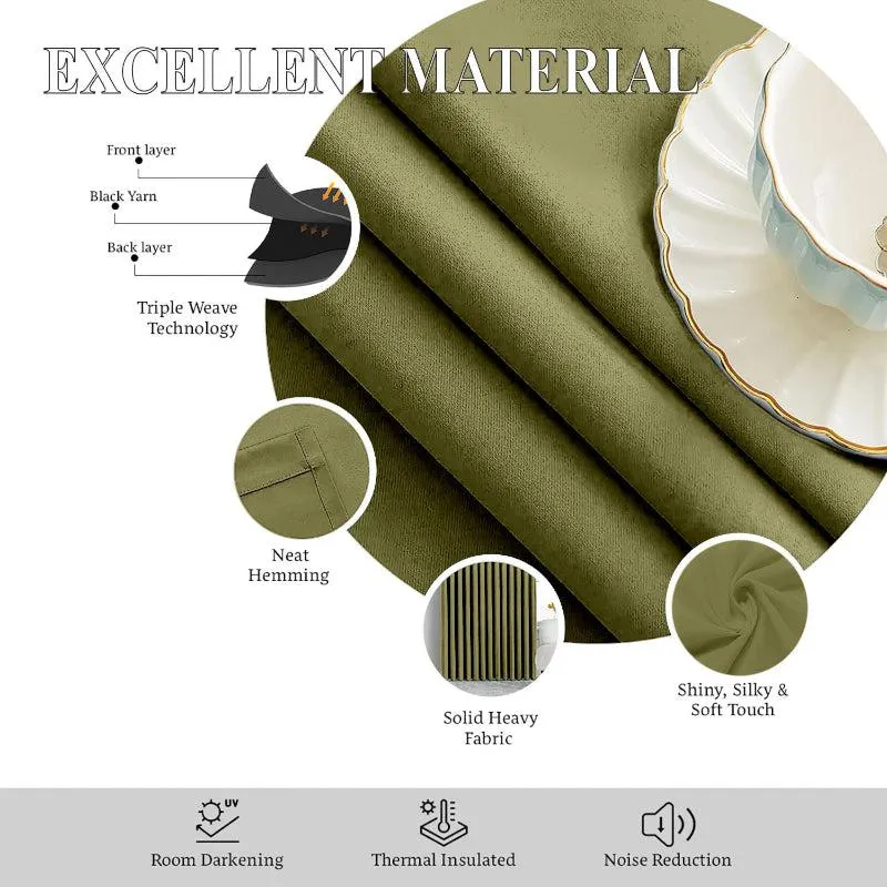 Imora Double Pinch Pleat Medium Width Curtain - Bottle Green media 8