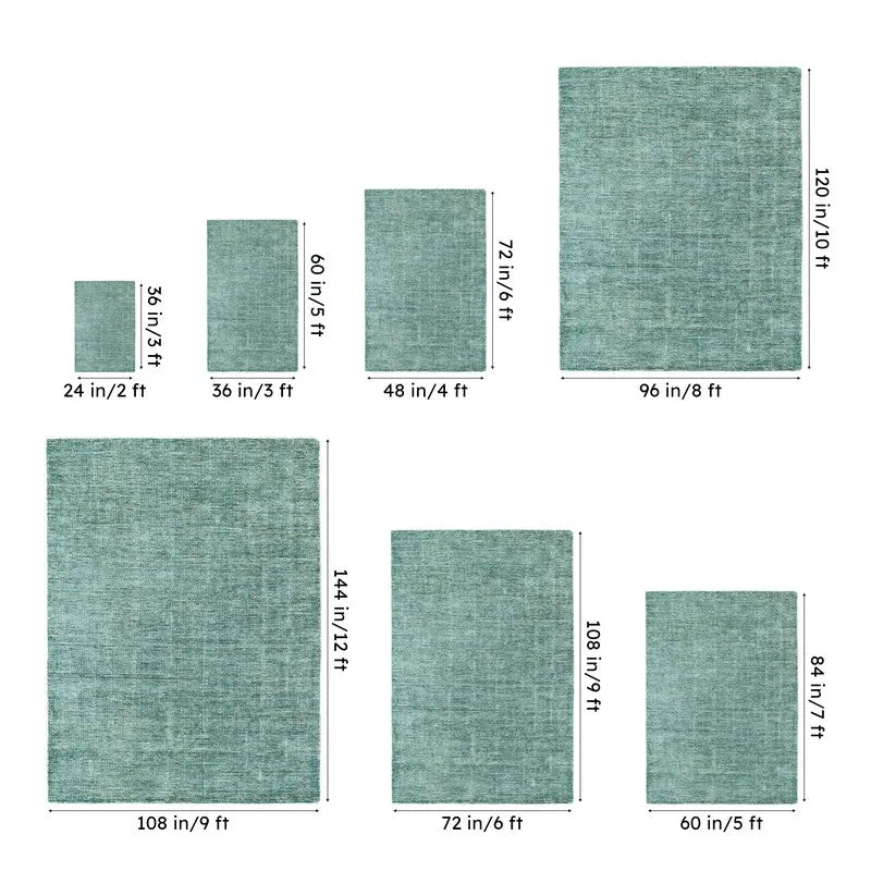 Thread Tale Hand Woven Wool Rug - Blue & Brown media 13