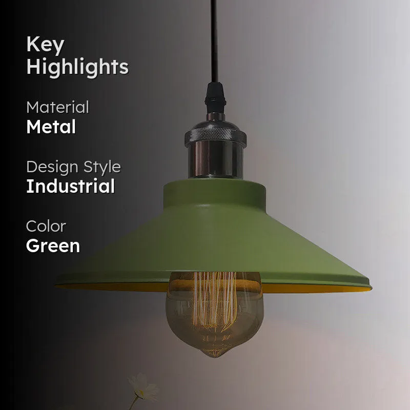 Stellara Metal Ceiling Lamp - Green media 2