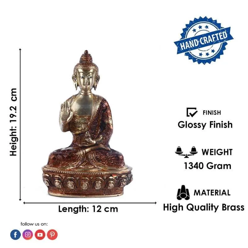 Divine Budha Brass Idol media 5