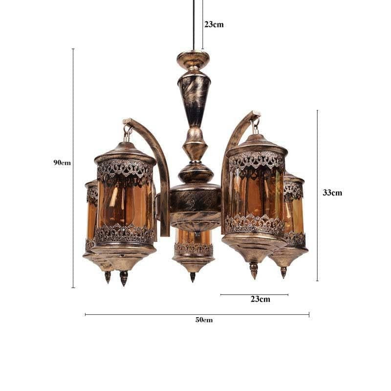 Ornate Farola Chandelier - Five Lights media 7