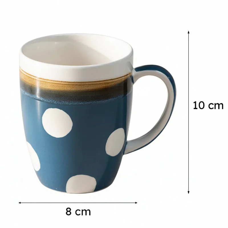Polka Porcelain Coffee Mug (295 mL) - Azure media 5