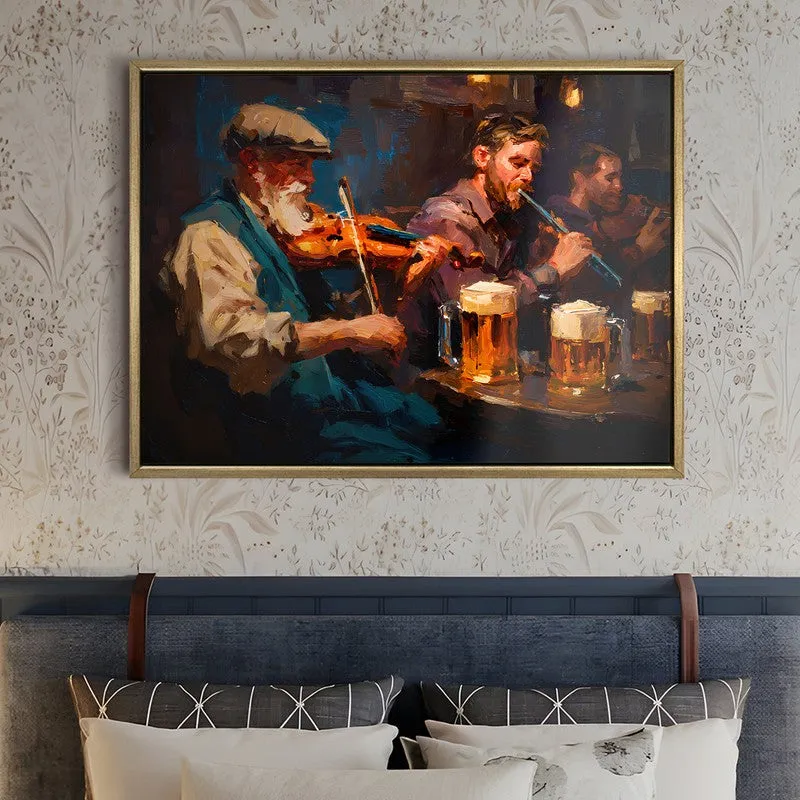 Tavern Tunes Canvas Wall Painting With Frame media 5