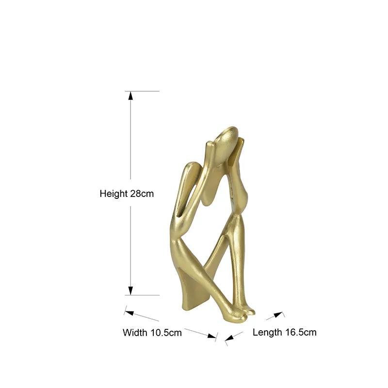Echo Of Silence Aluminium Showpiece - Gold media 6