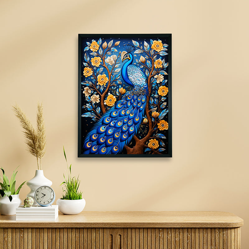 Peacock Magica Canvas Wall Art