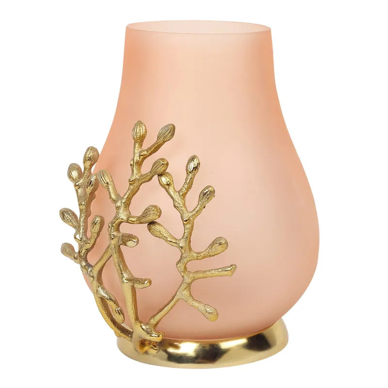 Roscoe Branched Glass Vase - Peach media 4