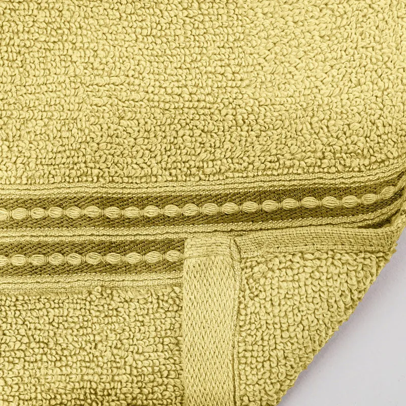 Micro Cotton LuxeDry Solid Hand Towel (Yellow) - Set Of Two media 6