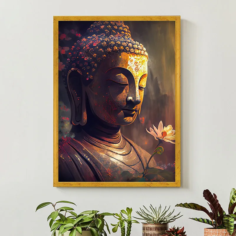 Divine Meditation Bless Wall Painting media 1