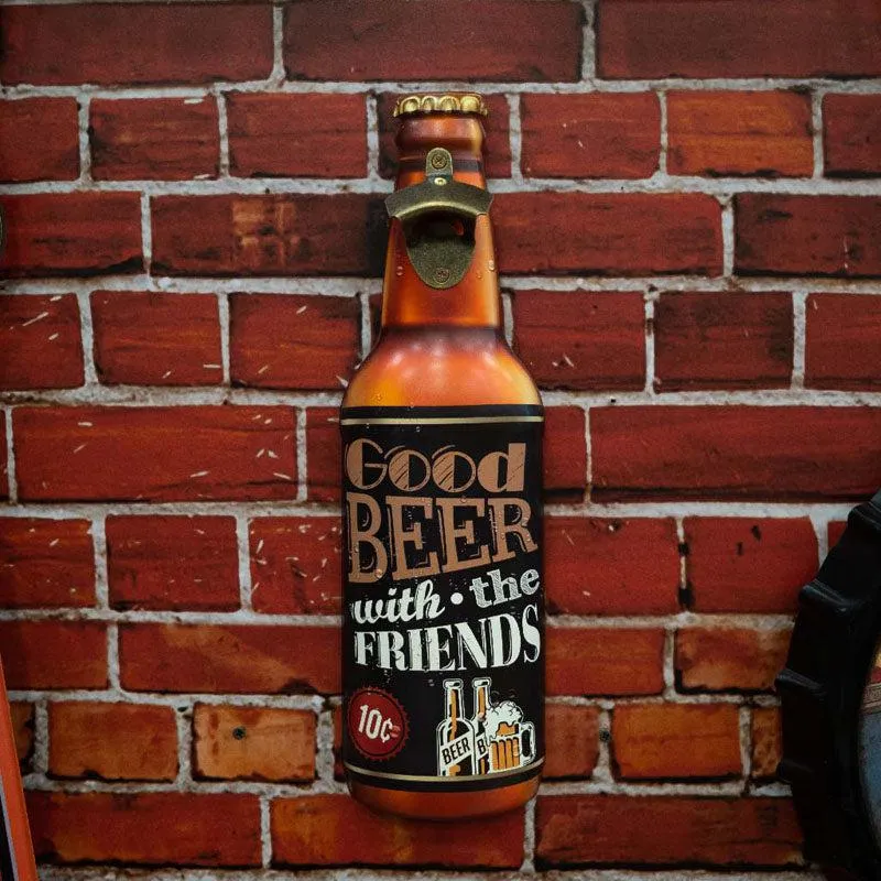 Good Beer With The Friends Bottle Opener media 1